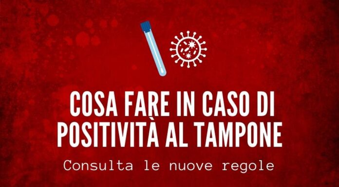 Cosa fare in caso di positività al tampone