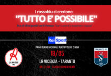 Vicenza - Taranto in diretta sulla Rai