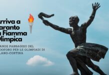 fiamma olimpica a Taranto